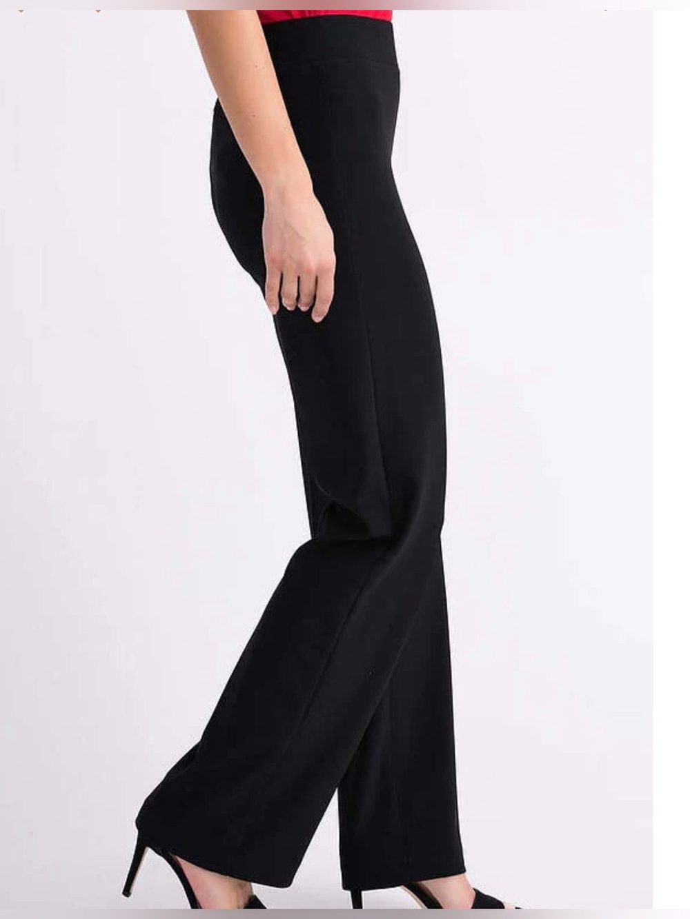 Joseph Ribkoff Pull-On Dress Pants Black Trousers Size 16